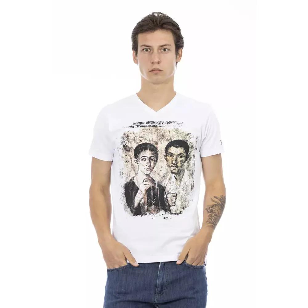 Trussardi Action White Cotton T-Shirt