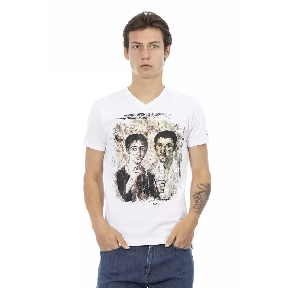Trussardi Action White Cotton T-Shirt