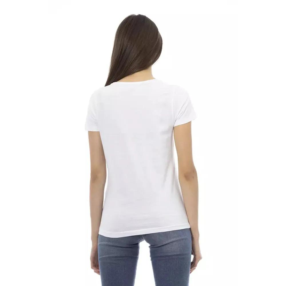 Trussardi Action White Cotton Tops & T-Shirt
