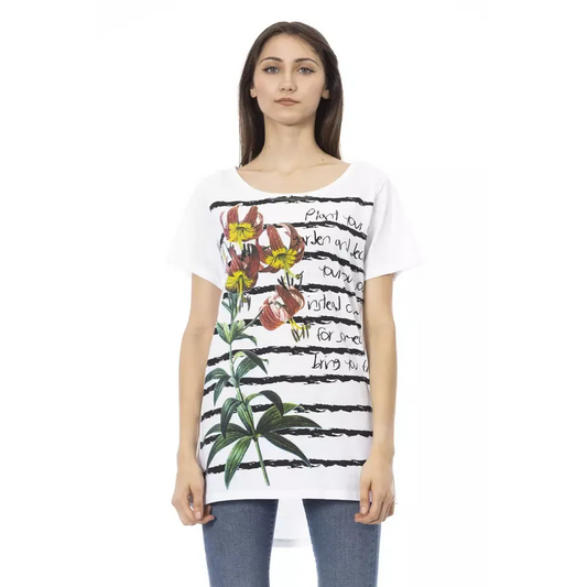 Trussardi Action White Cotton Women T-Shirt