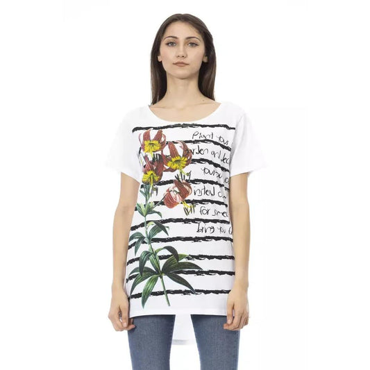Trussardi Action White Cotton Women T-Shirt
