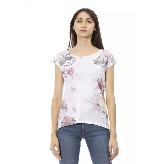 Trussardi Action White Cotton Women T-Shirt