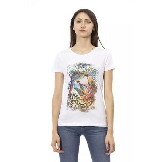 Trussardi Action White Cotton Women T-Shirt