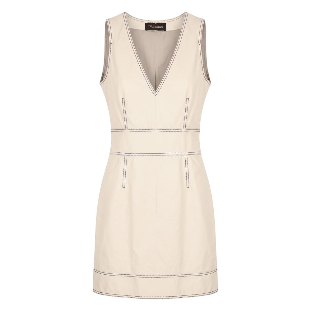 Trussardi Beige Lamb Women Dress