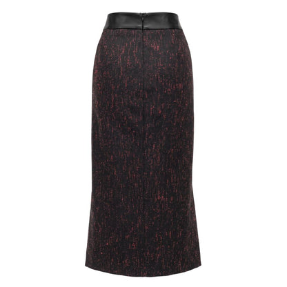 Trussardi Black Wool Women Skirt