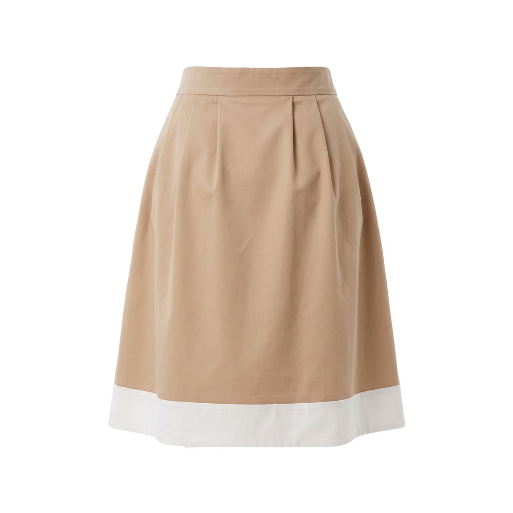 Trussardi Jeans Beige Cotton Women Skirt