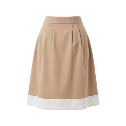 Trussardi Jeans Beige Cotton Women Skirt