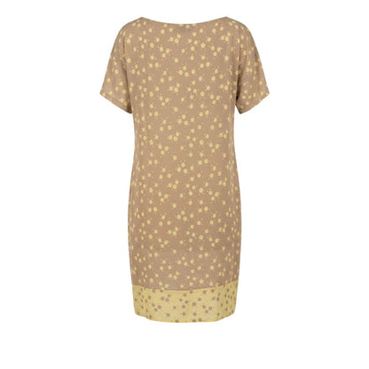 Trussardi Jeans Beige Viscose Women Dress