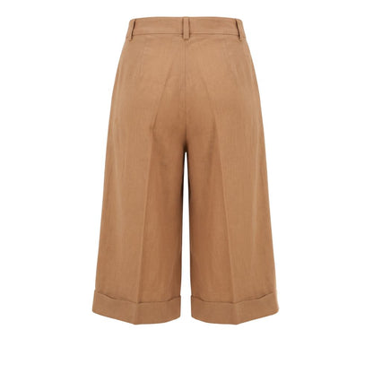 Trussardi Jeans Beige Viscose Women Shorts