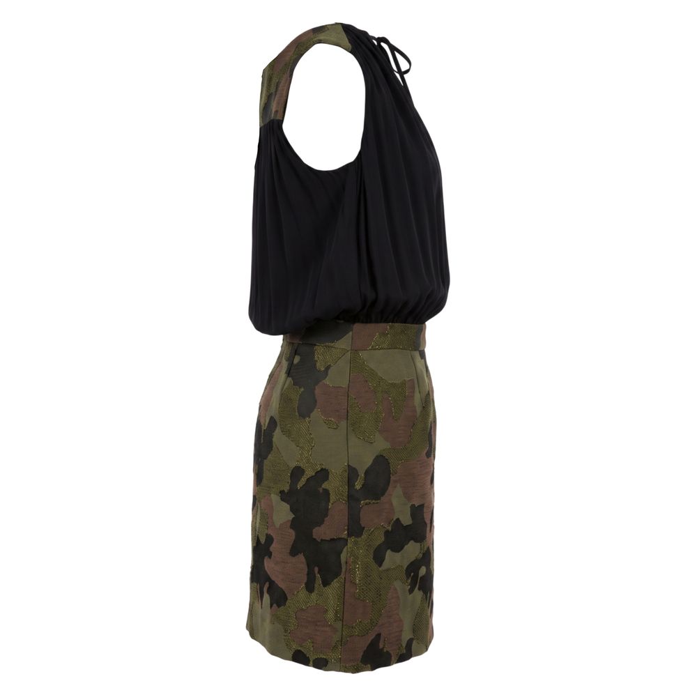 Trussardi Jeans Black Cotton Women's Dress