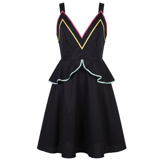 Trussardi Jeans Black Cotton Women's Dress