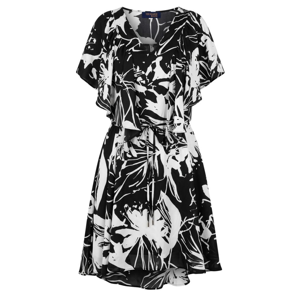Trussardi Jeans Black Polyester Women Dress