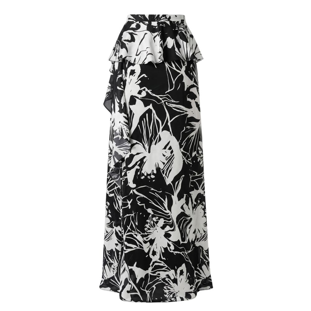 Trussardi Jeans Black Polyester Women Skirt