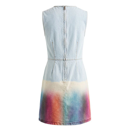 Trussardi Jeans Blue Cotton Women Dress