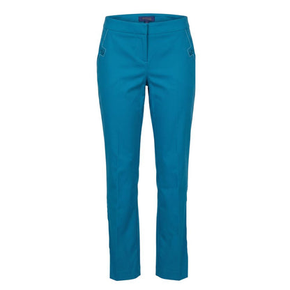 Trussardi Jeans Blue Cotton Women Pants