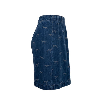 Trussardi Jeans Blue Cotton Women Skirt