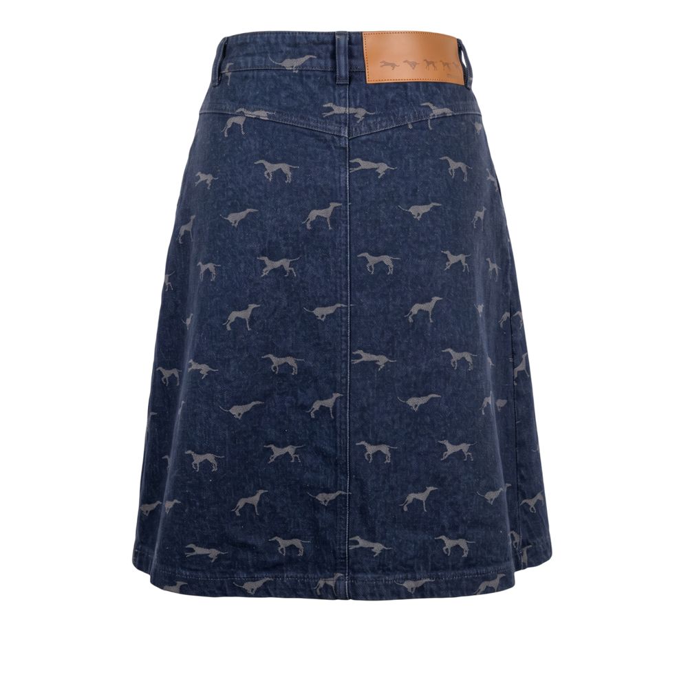 Trussardi Jeans Blue Cotton Women Skirt