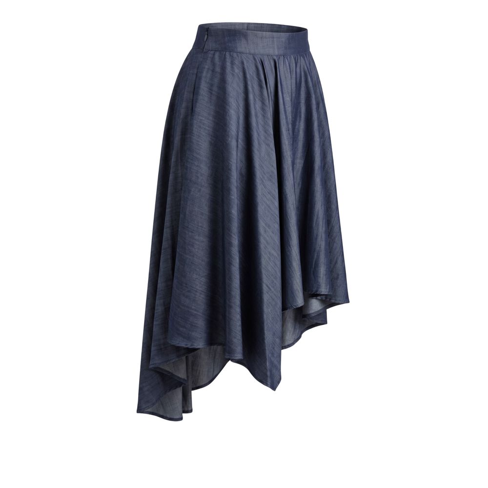 Trussardi Jeans Blue Denim Women Skirt