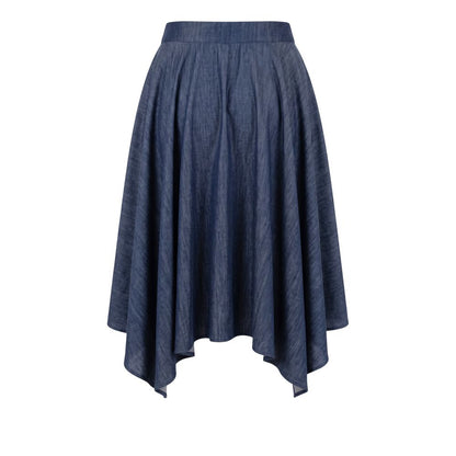 Trussardi Jeans Blue Denim Women Skirt