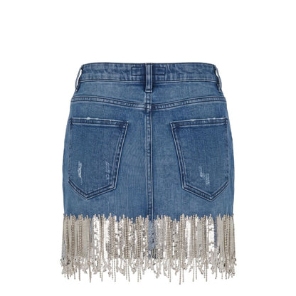 Trussardi Jeans Blue Denim Women Skirt