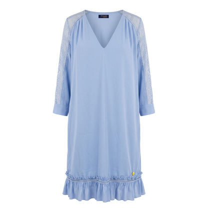 Trussardi Jeans Blue Polyester Women Dress