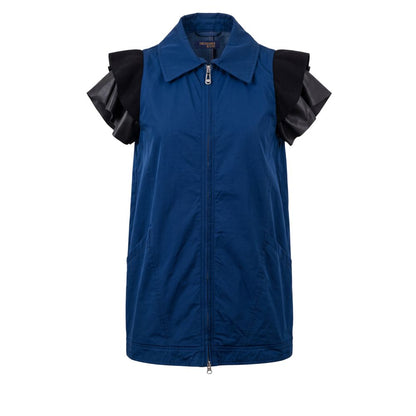 Trussardi Jeans Blue Polyester Women Jacket