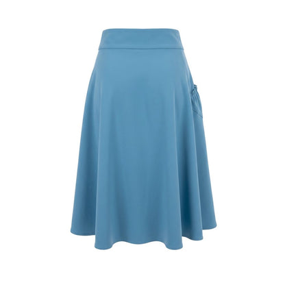 Trussardi Jeans Blue Polyester Women Skirt