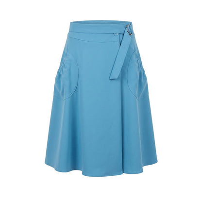 Trussardi Jeans Blue Polyester Women Skirt