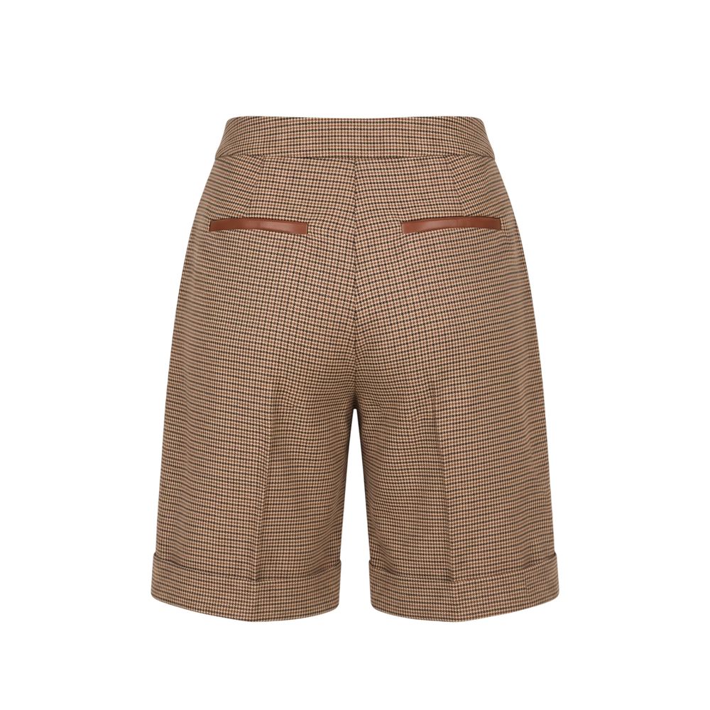 Trussardi Jeans Brown Viscose Women Shorts