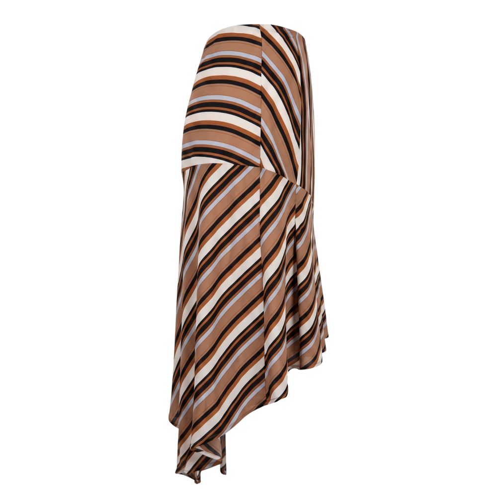 Trussardi Jeans Brown Viscose Women's Skirt