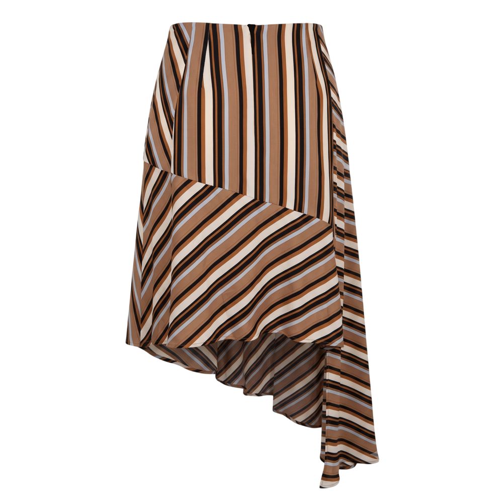 Trussardi Jeans Brown Viscose Women's Skirt