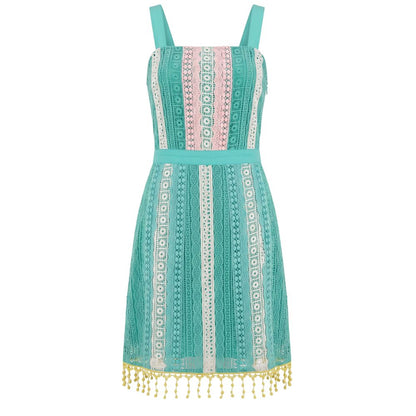 Trussardi Jeans Green Cotton Women Dress