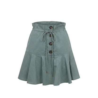 Trussardi Jeans Green Cotton Women Skirt