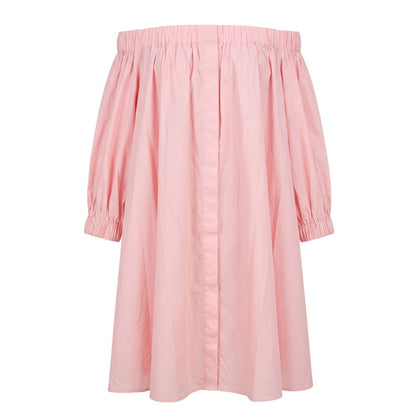 Trussardi Jeans Pink Cotton Women Dress