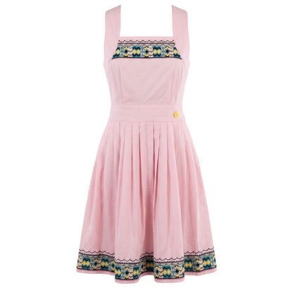 Trussardi Jeans Pink Cotton Women Dress
