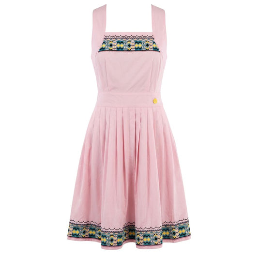 Trussardi Jeans Pink Cotton Women Dress