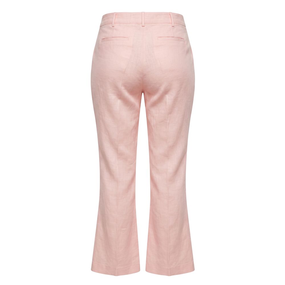 Trussardi Jeans Pink Flax Women Pants