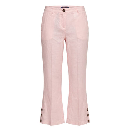 Trussardi Jeans Pink Flax Women Pants
