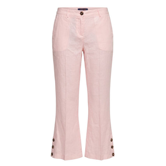 Trussardi Jeans Pink Flax Women Pants