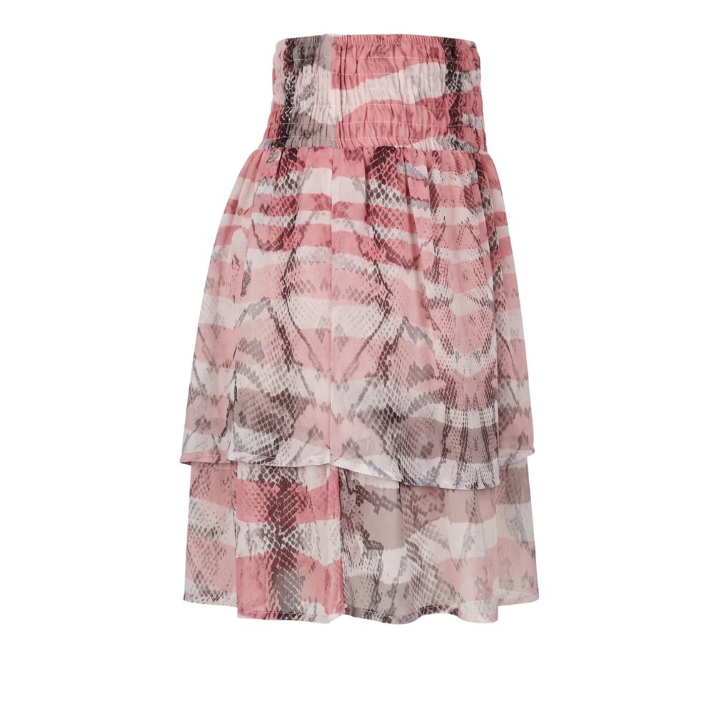 Trussardi Jeans Pink Polyester Women Skirt
