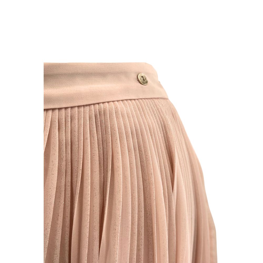 Trussardi Jeans Pink Polyester Women Skirt