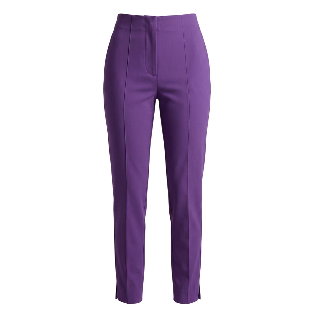 Trussardi Jeans Purple Viscose Women Pants