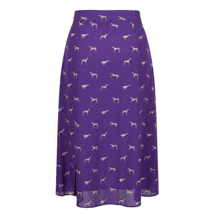 Trussardi Jeans Purple Viscose Women Skirt