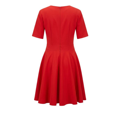 Trussardi Jeans Red Poliestere Women Dress