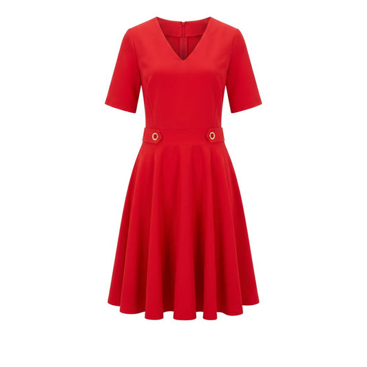 Trussardi Jeans Red Poliestere Women Dress