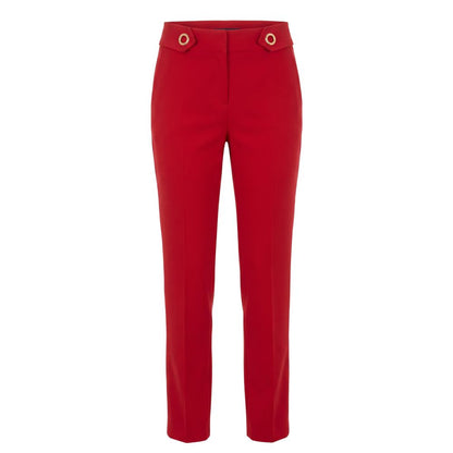 Trussardi Jeans Red Polyester Women Pant