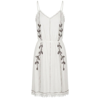 Trussardi Jeans White Cotton Women Dress