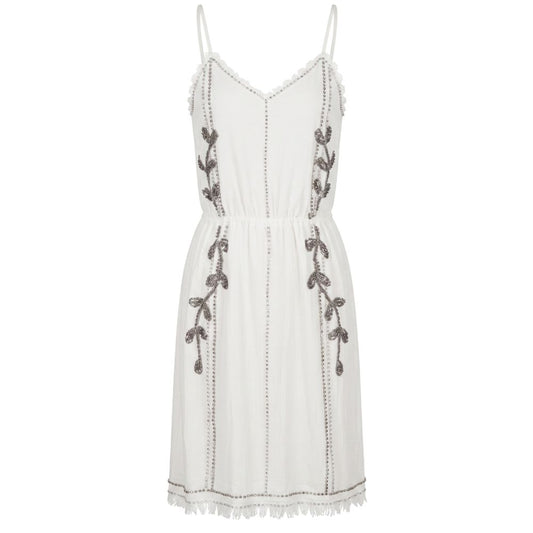 Trussardi Jeans White Cotton Women Dress