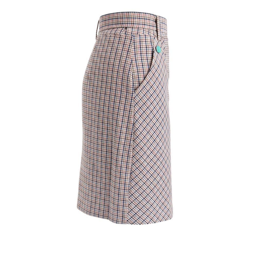 Trussardi Jeans White Cotton Women Skirt