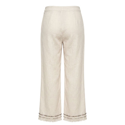 Trussardi Jeans White Cotton Women's Pants